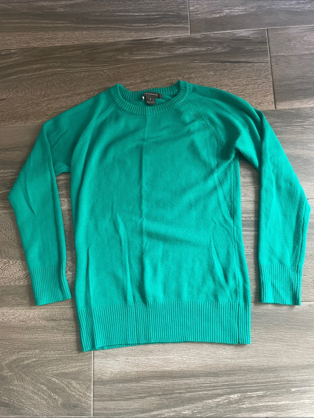 French Connection Women's Teal Crewneck Sweater